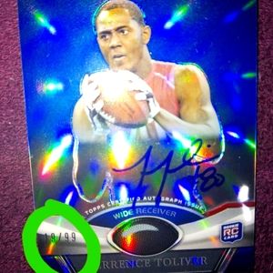 2011 TOPPS PLATINUM - TERRENCE TOLIVER RC/AUTO  #19/99
